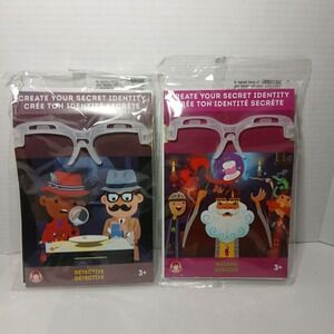 2018 Wendy's Kids Meal Create Your Secret Identity DETECTIVE & WIZARD Toy NEW